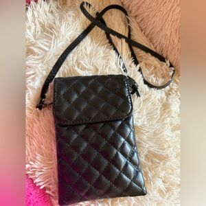 Quilted Black Crossbody Bag